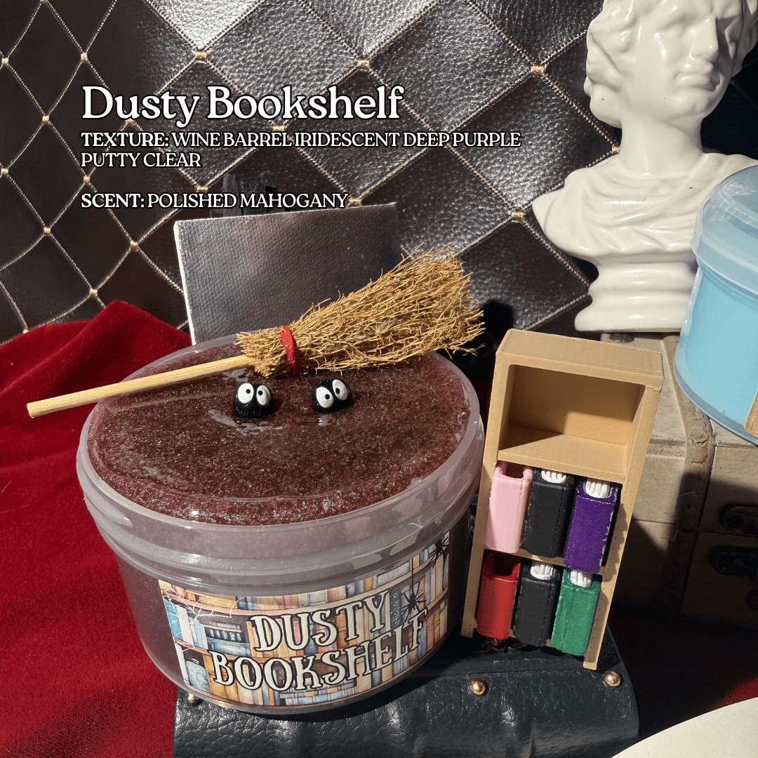 Dusty Book Shelf - Mythical Mushbunny Slimes