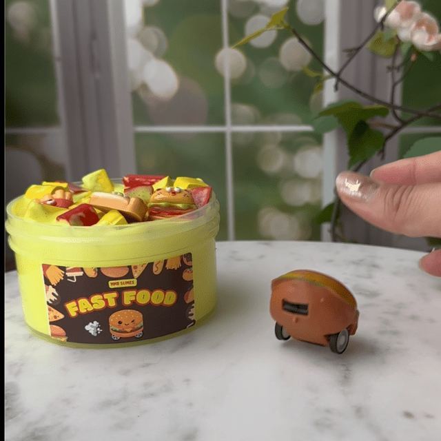 Fast Food + Burger Car Toy - Mythical Mushbunny Slimes