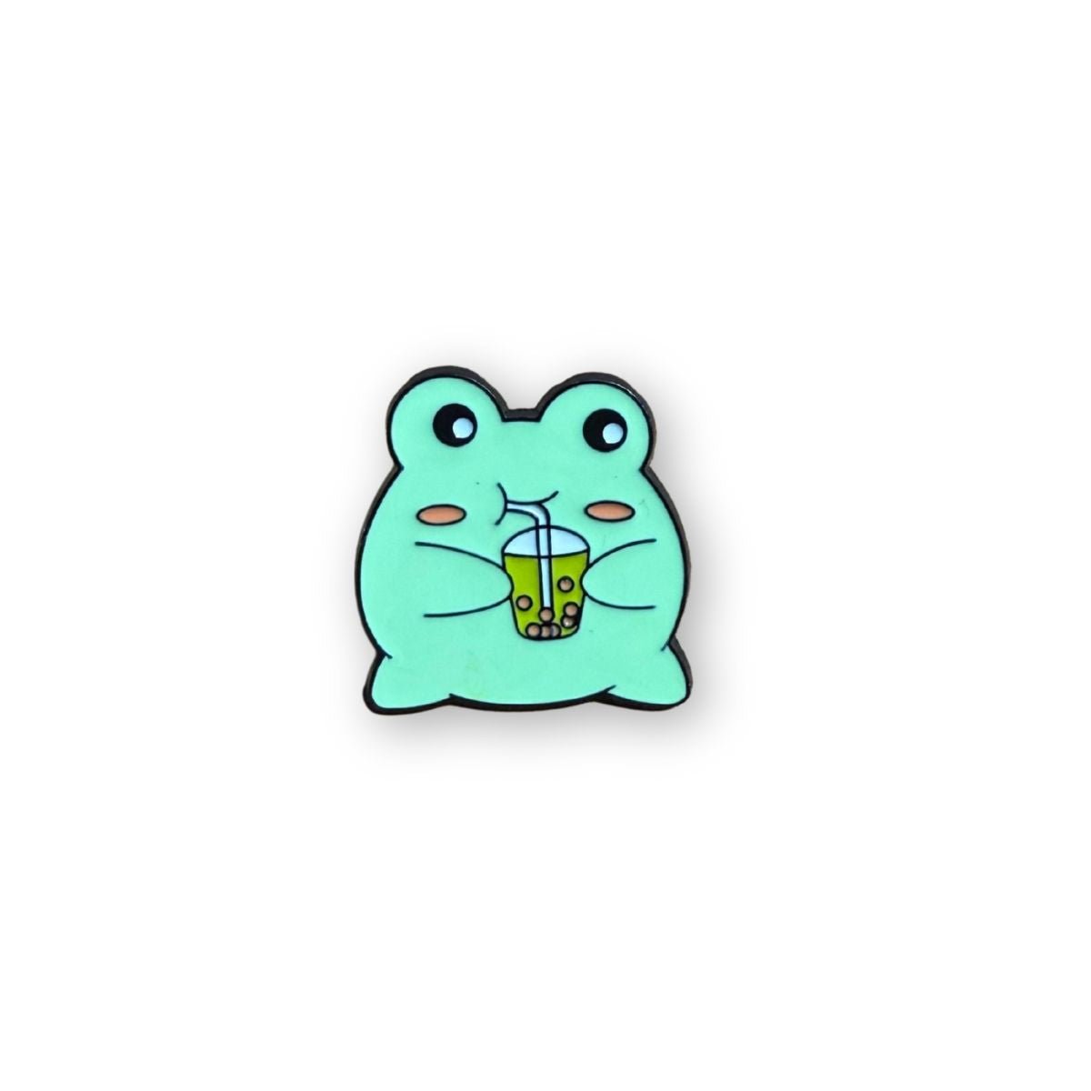 Frog Boba Enamel Pin (1.125" x 1.125") - Mythical Mushbunny Slimes