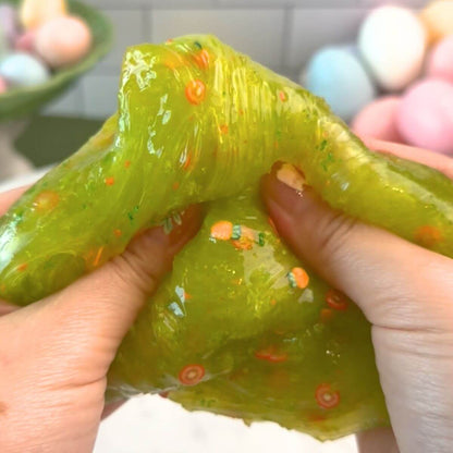 Gardening Gnome – Textured Clear Slime - Mythical Mushbunny Slimes