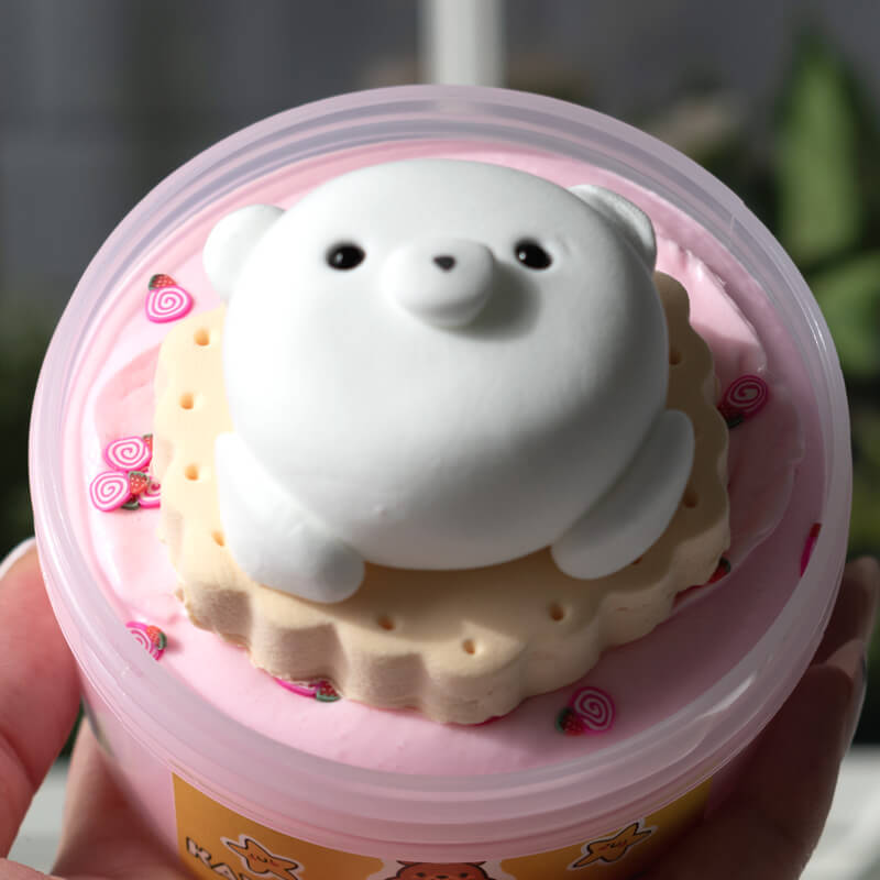 Kawaii Bear Cookie | DIY Clay Kit - Mythical Mushbunny Slimes