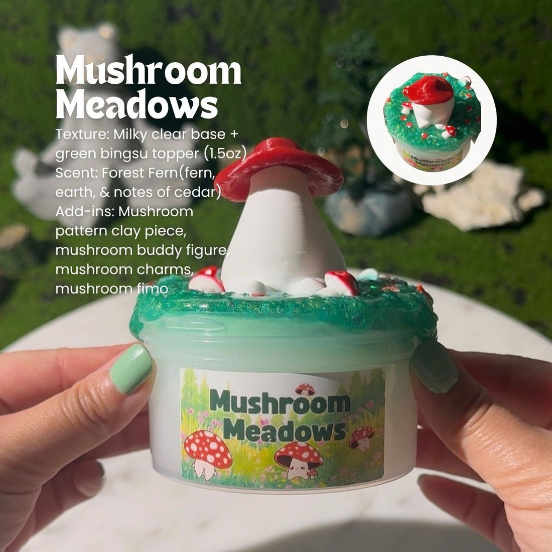 Mushroom Meadows DIY Slime Kit - Mythical Mushbunny Slimes