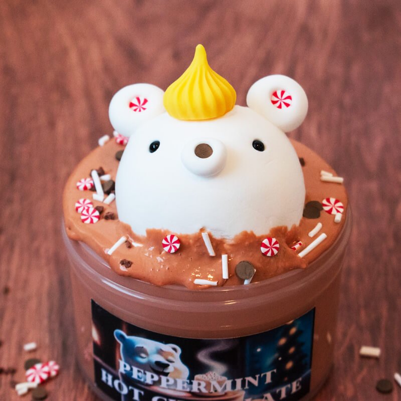 Peppermint Hot Chocolate - Mythical Mushbunny Slimes