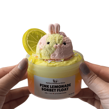 Pink Lemonade Sorbet Float | DIY Slime Kit - Mythical Mushbunny Slimes