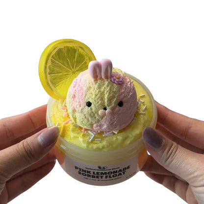 Pink Lemonade Sorbet Float | DIY Slime Kit - Mythical Mushbunny Slimes