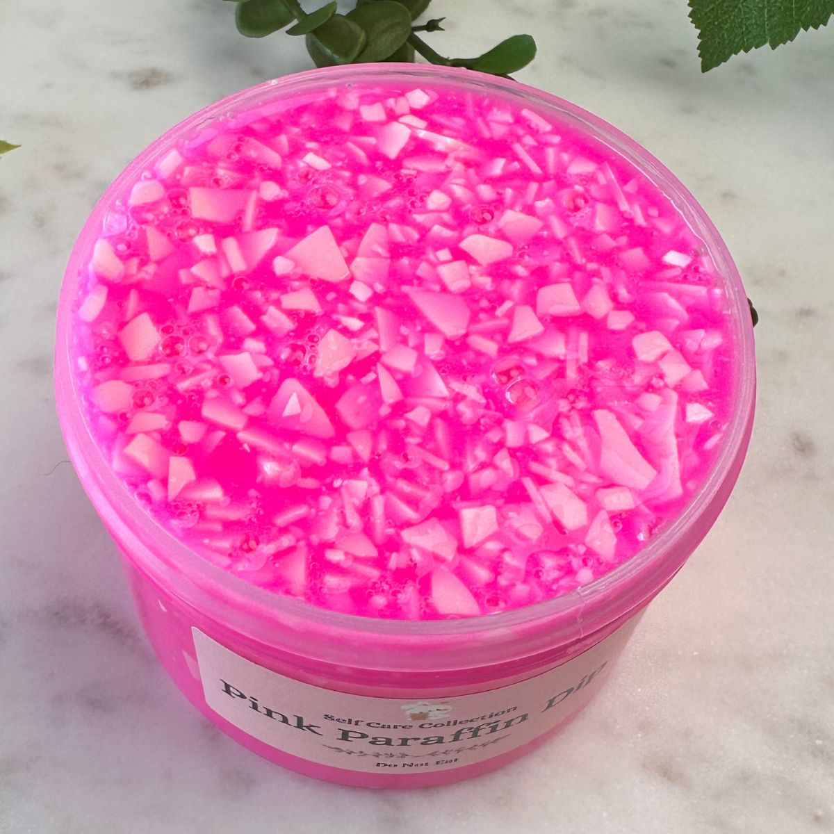 Pink Paraffin Dip Slime - Mythical Mushbunny Slimes