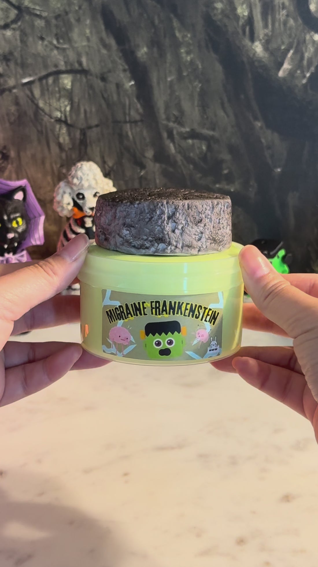 Migraine_Frankenstein_DIY_Slime_Kit Demo Video
