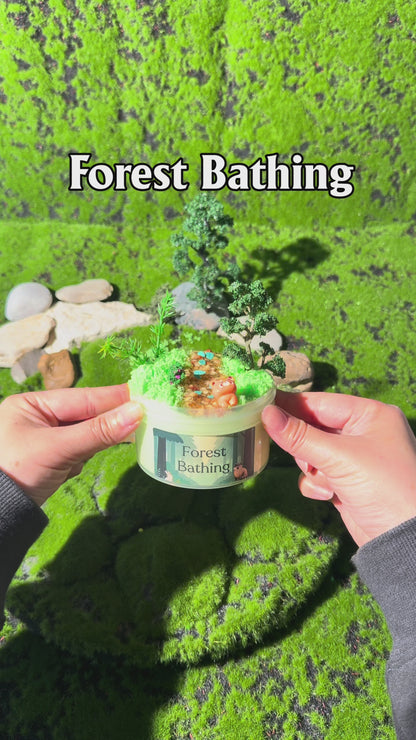 Forest Bathing | Thick &amp; Glossy Slime with Coated Clear Topper