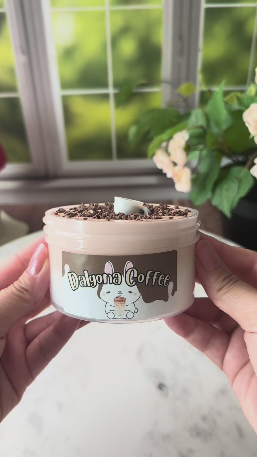 Dalgona Coffee - Two Part Slime