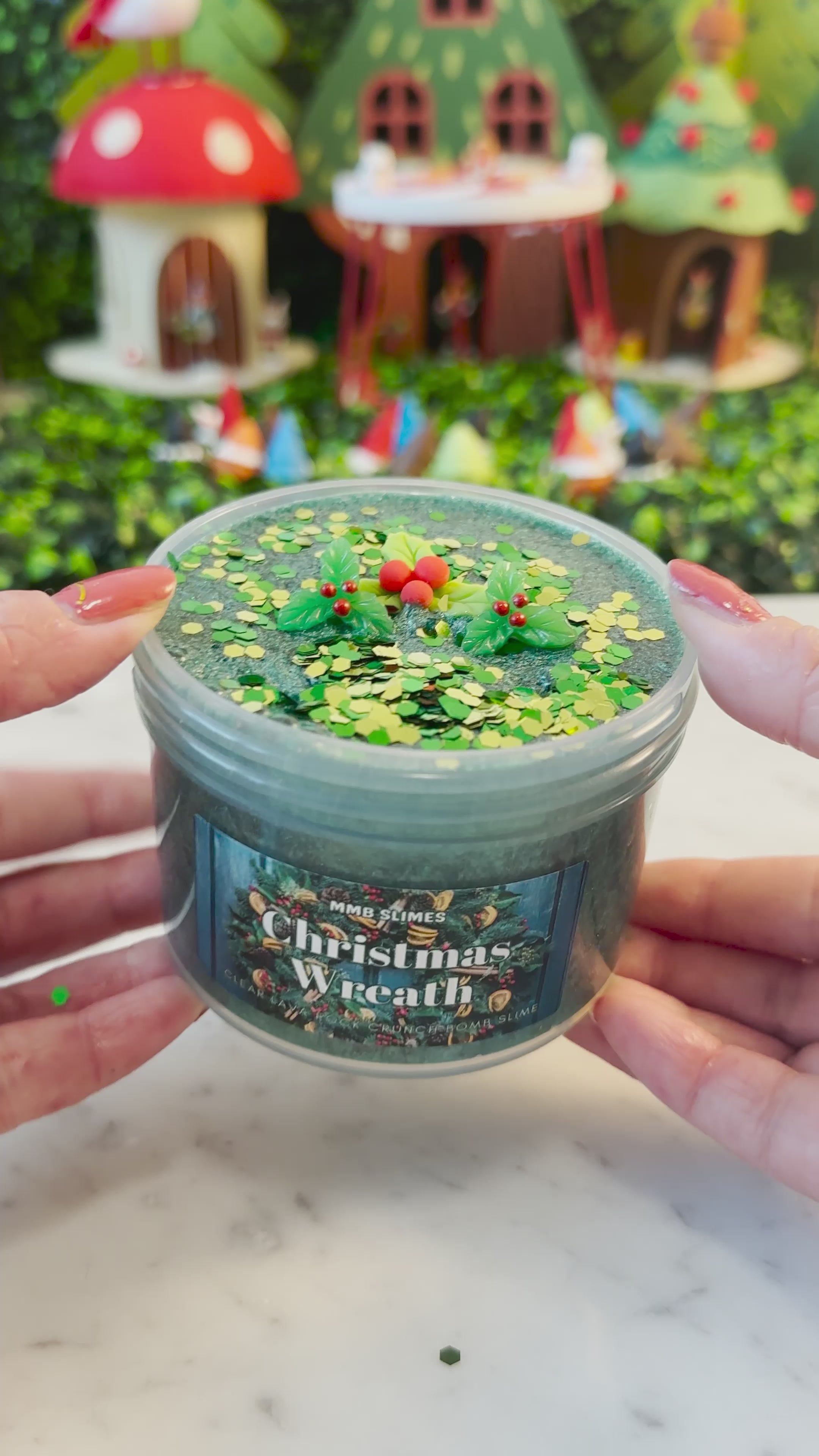 Christmas Wreath Slime
