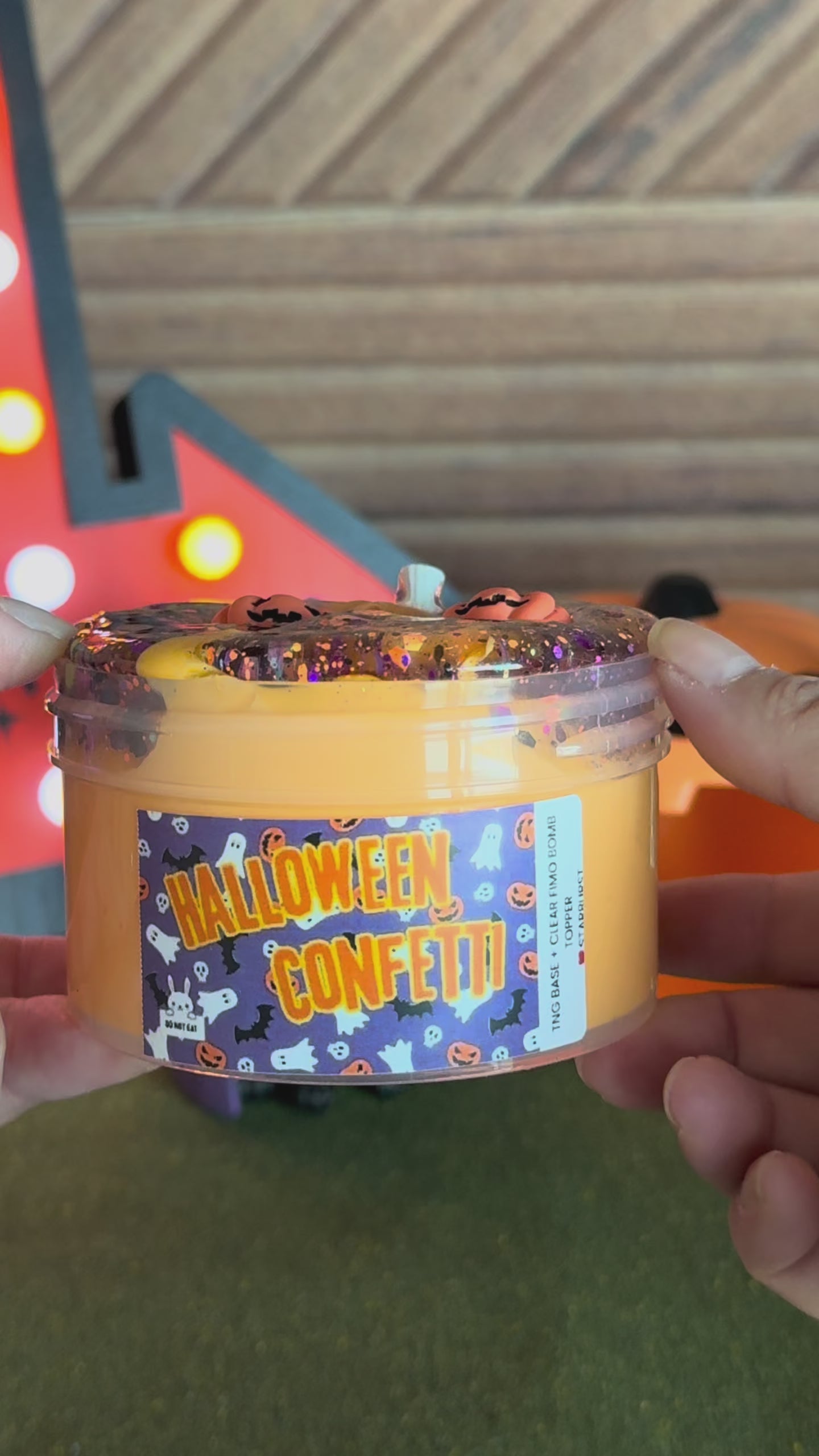 Halloween Confetti Slime Demo Video