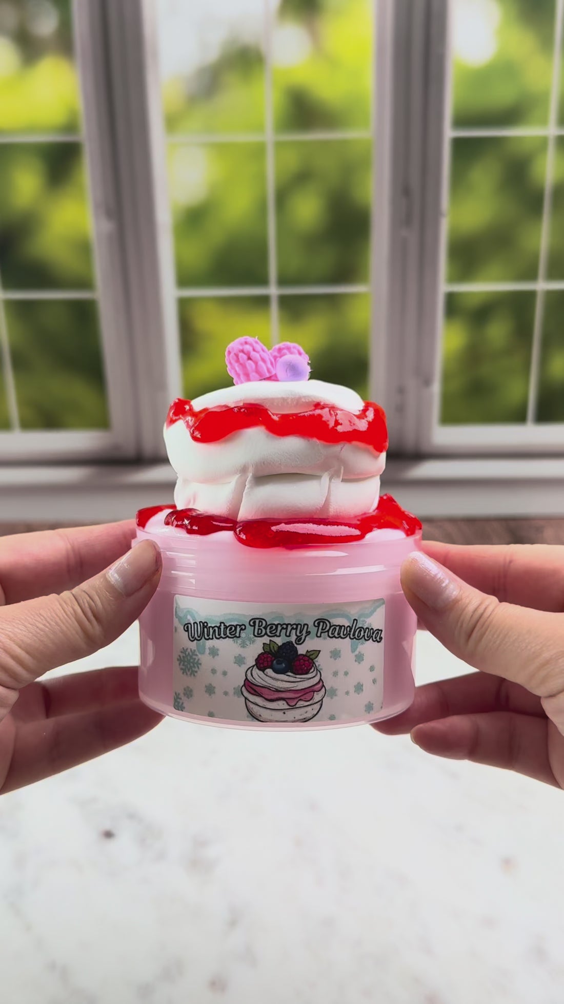 "Winter Berry Pavlova" DIY Slime Kit