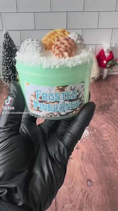Frosted Pinecones DIY Slime