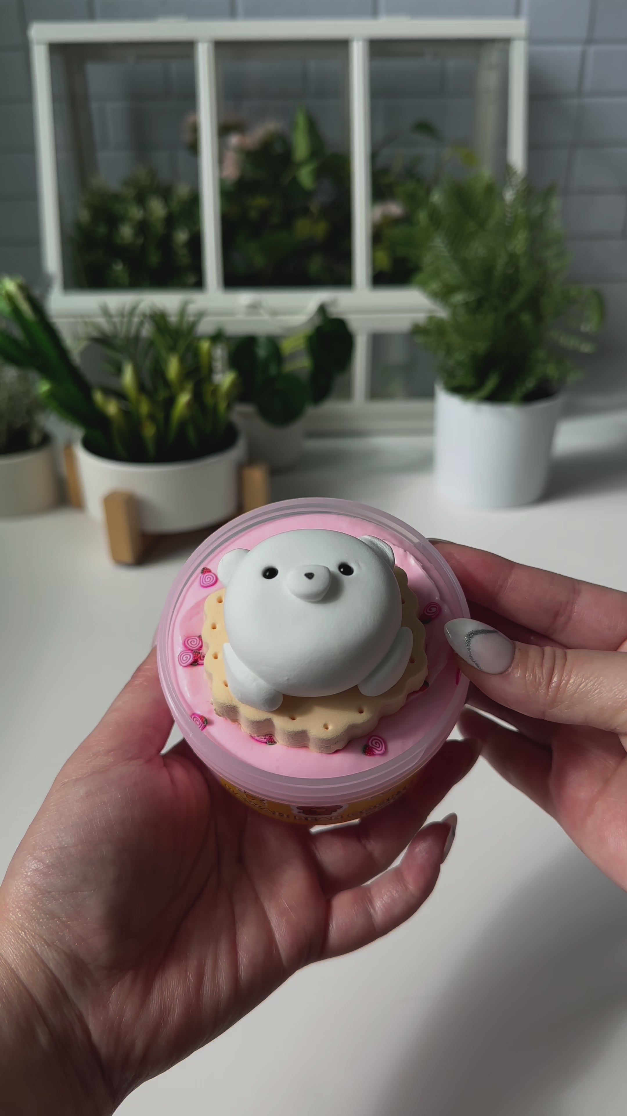 Kawaii Bear Cookie DIY Slime Kit Demo