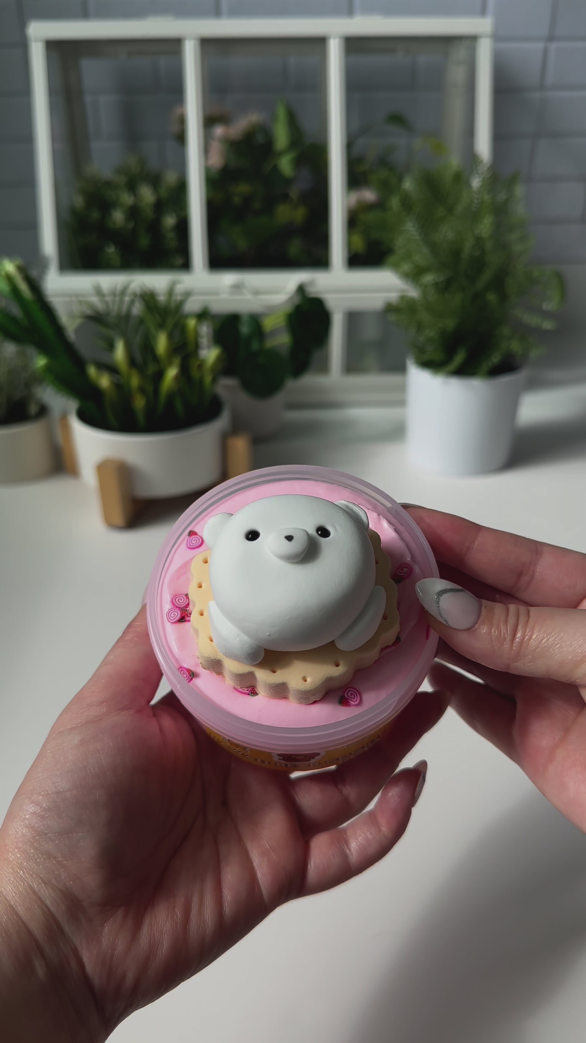 Kawaii Bear Cookie DIY Slime Kit Demo