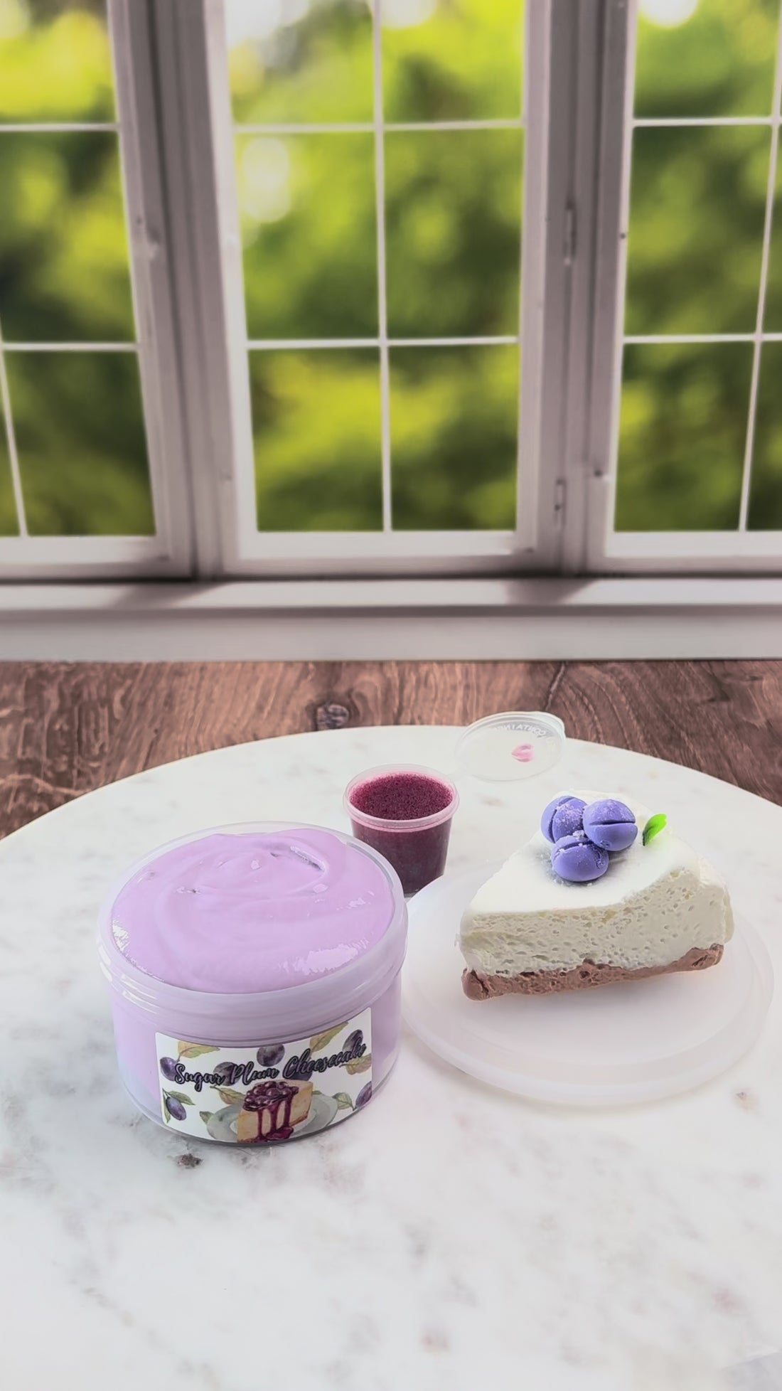 Sugar Plum Cheesecake DIY Slime Kit