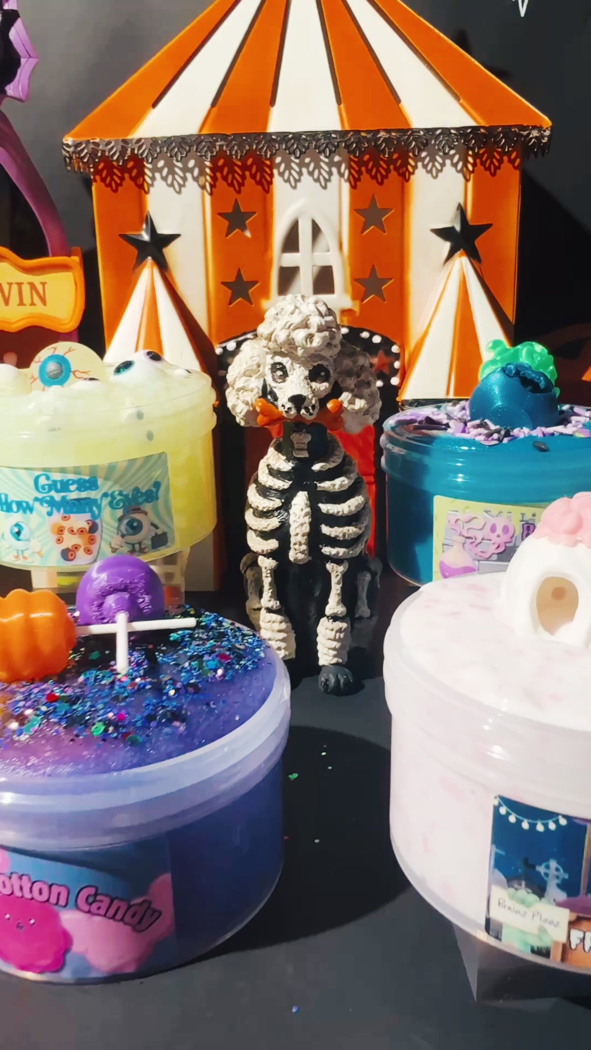 Creepy Carnival Halloween slime product lineup video