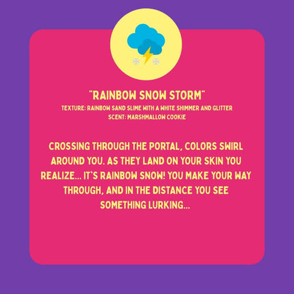 Rainbow Snow Storm Slime - Mythical Mushbunny Slimes