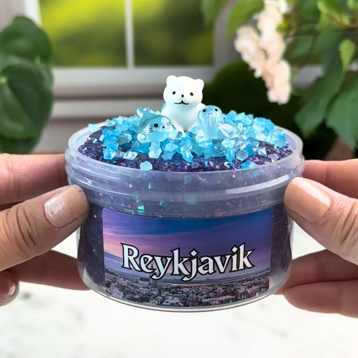 Reykjavík Slime | Bingsu + Lava Rocks - Mythical Mushbunny Slimes