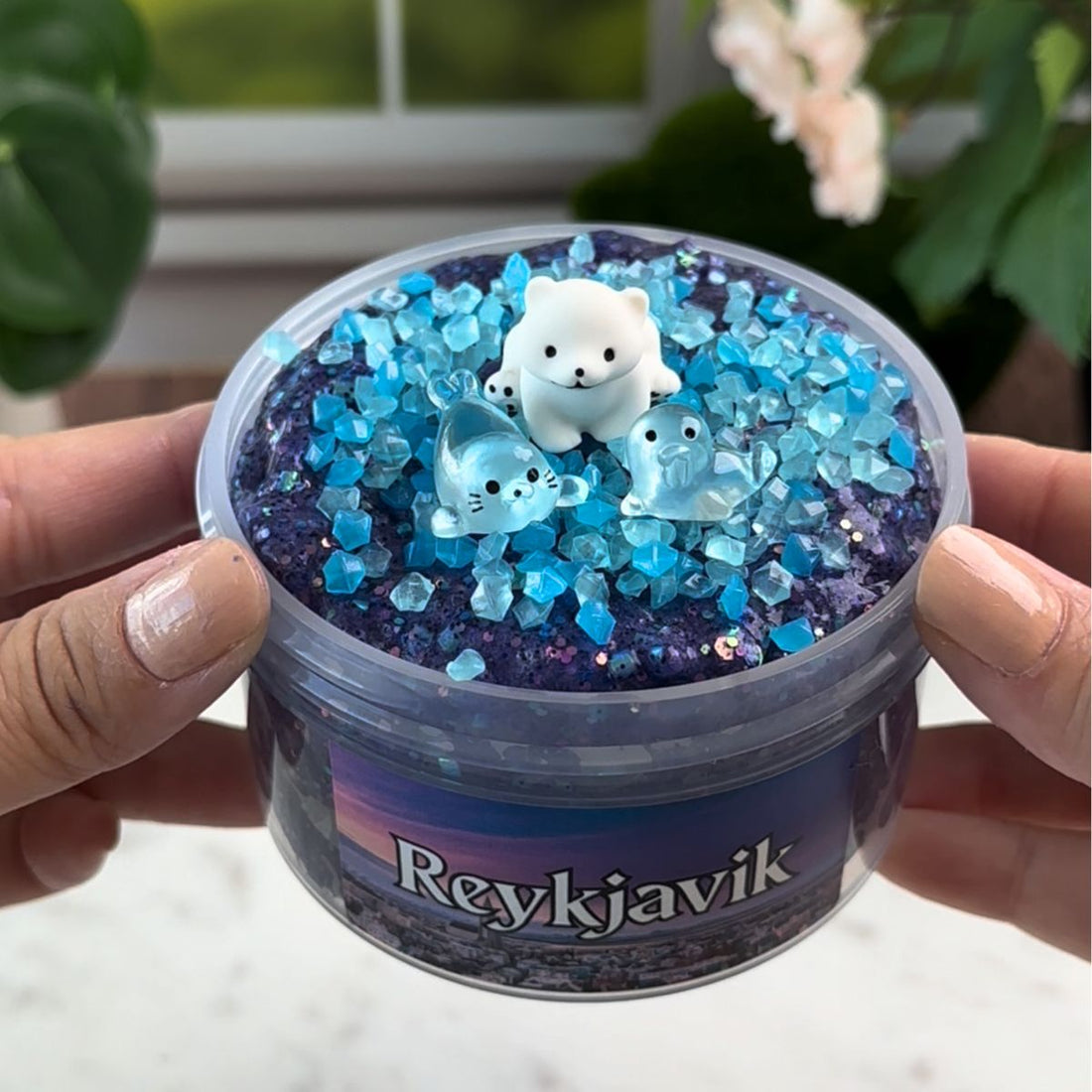 Reykjavík Slime | Bingsu + Lava Rocks - Mythical Mushbunny Slimes