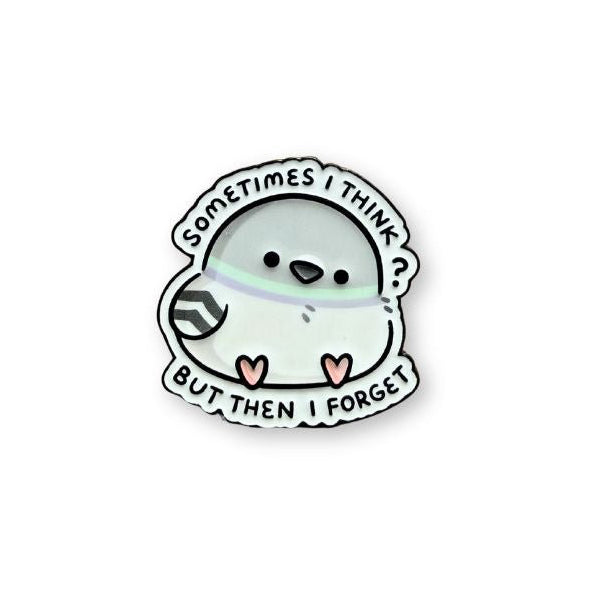sometimes i think? but then i forget - enamel pin - Mythical Mushbunny Slimes