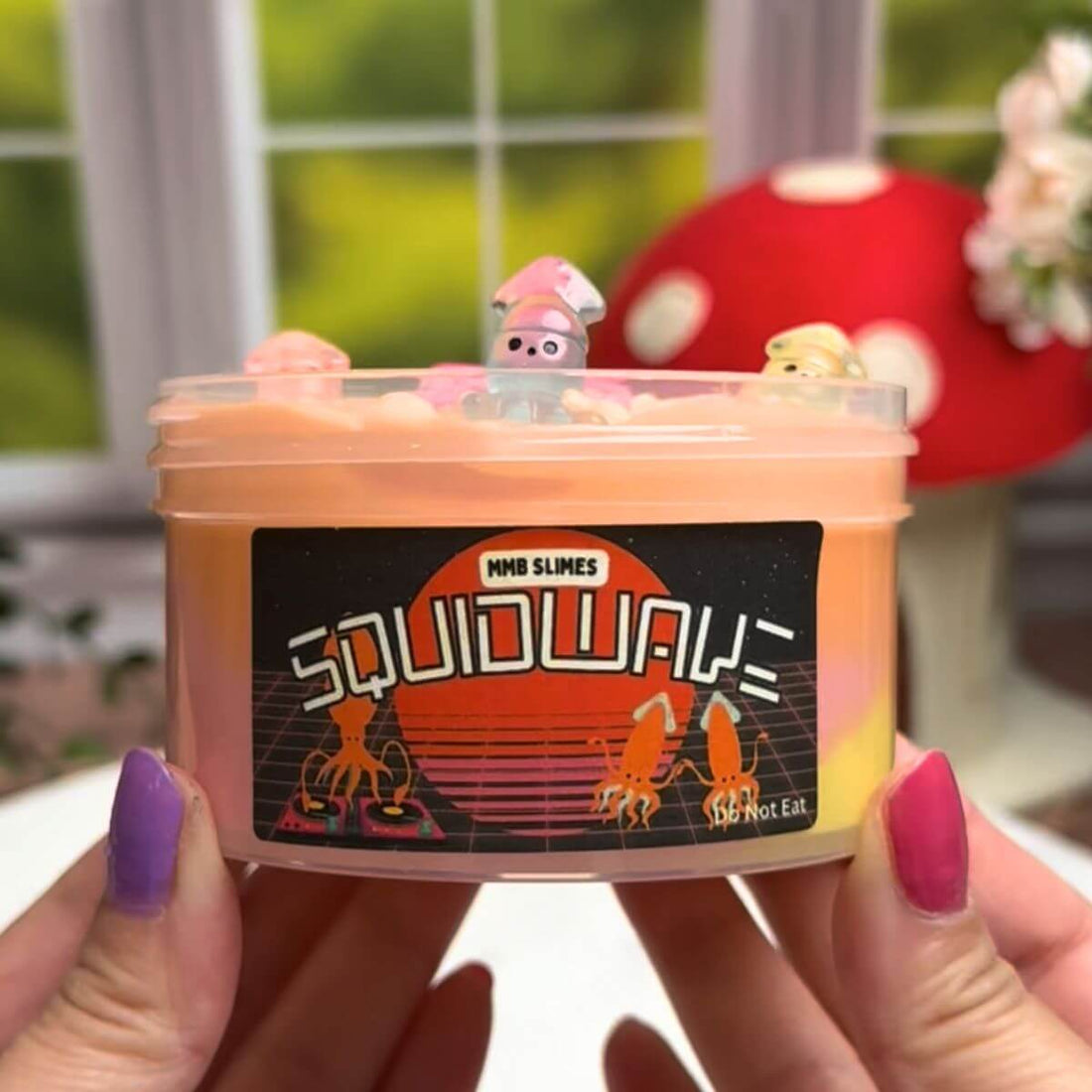 Squidwave | Multicolor Wood Glue Slime - Mythical Mushbunny Slimes