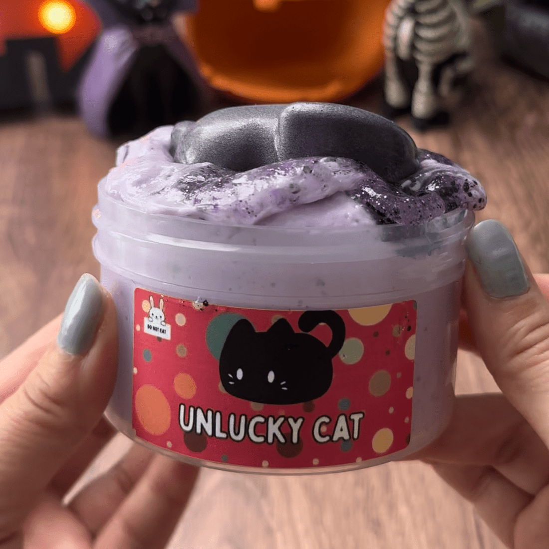 Unlucky Cat | Two Part Slime Kit + Squishy - Mythical Mushbunny Slimes