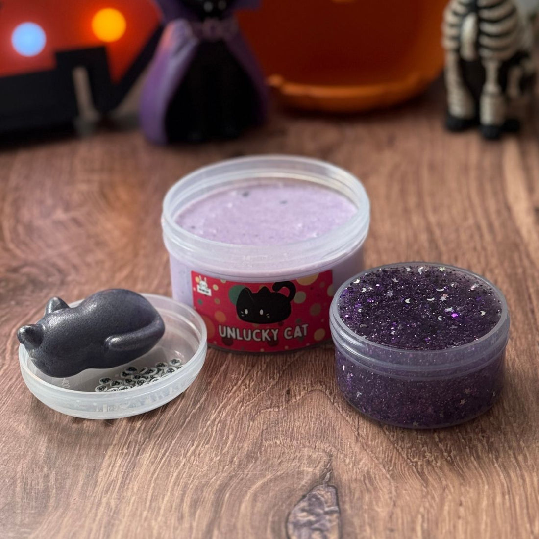 Unlucky Cat | Two Part Slime Kit + Squishy - Mythical Mushbunny Slimes