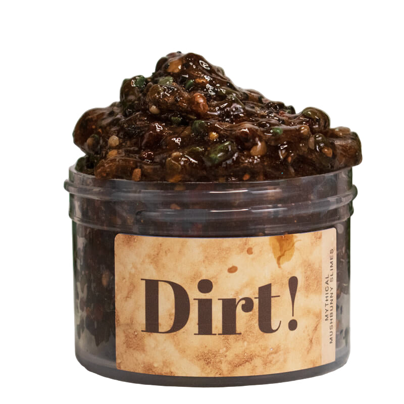 Crunchy brown slime with lava rocks and pebbles for ASMR.
