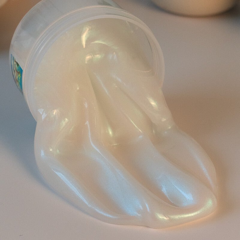 Coated clear slime